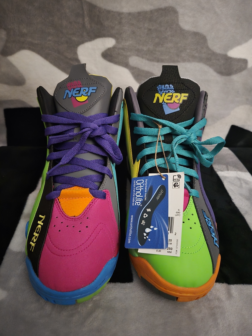Rare Reebok Nerf Kamikaze 2 Bright Multicolor Sneakers